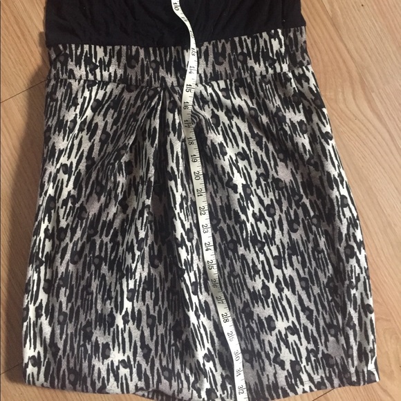 Rue 21 Large Black and Cheetah Print tight dress - Picture 4 of 6